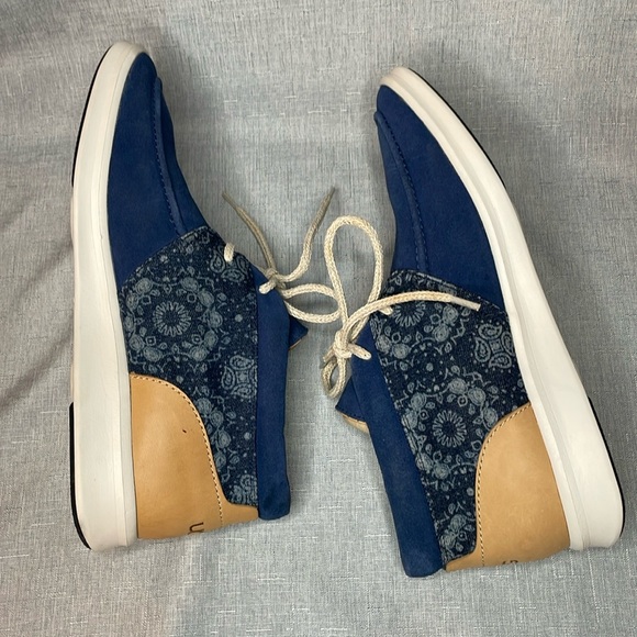 UGG Hulman Bandana Blue Suede Shoes Leather Chukka Lace Up Ankle Boots Mens 9 main image 10